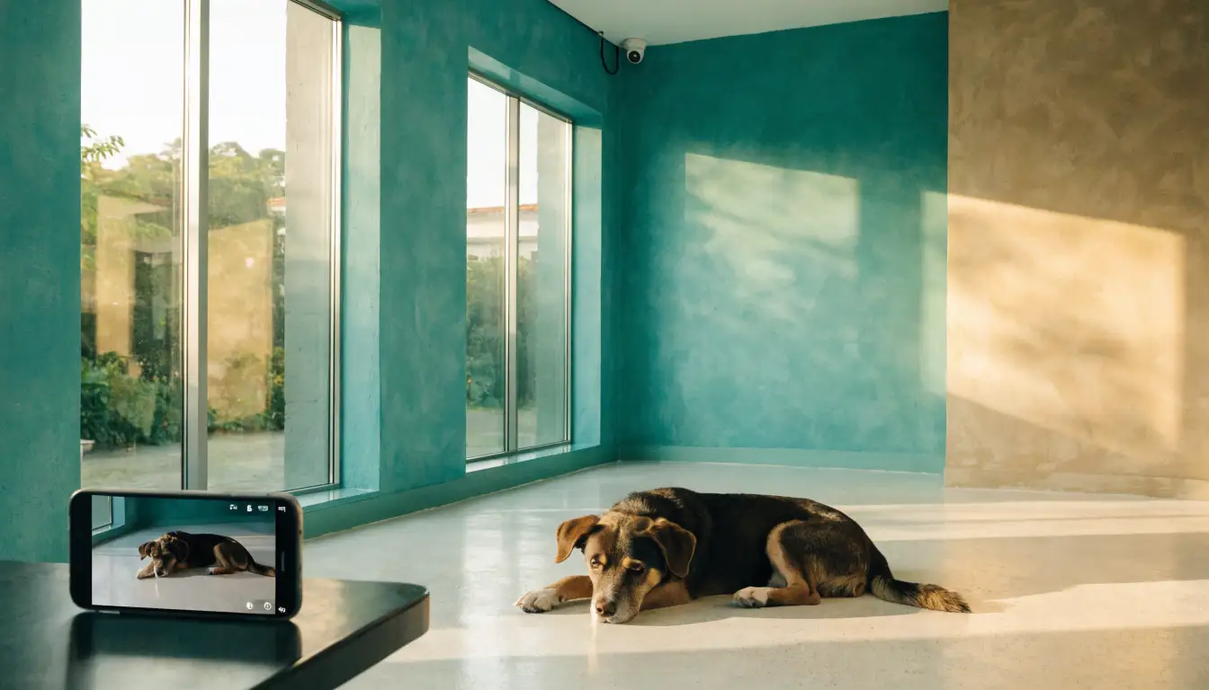 Capa: câmera para monitorar pet em casa e no hotel